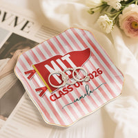 Custom School Pennant Flag - Personalized Jewelry Dish