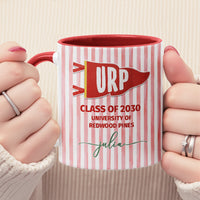 Custom School Pennant Flag - Personalized Mug