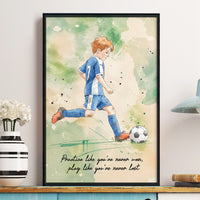 Personalized Watercolor Sports Portrait Photo – Custom Athlete Poster