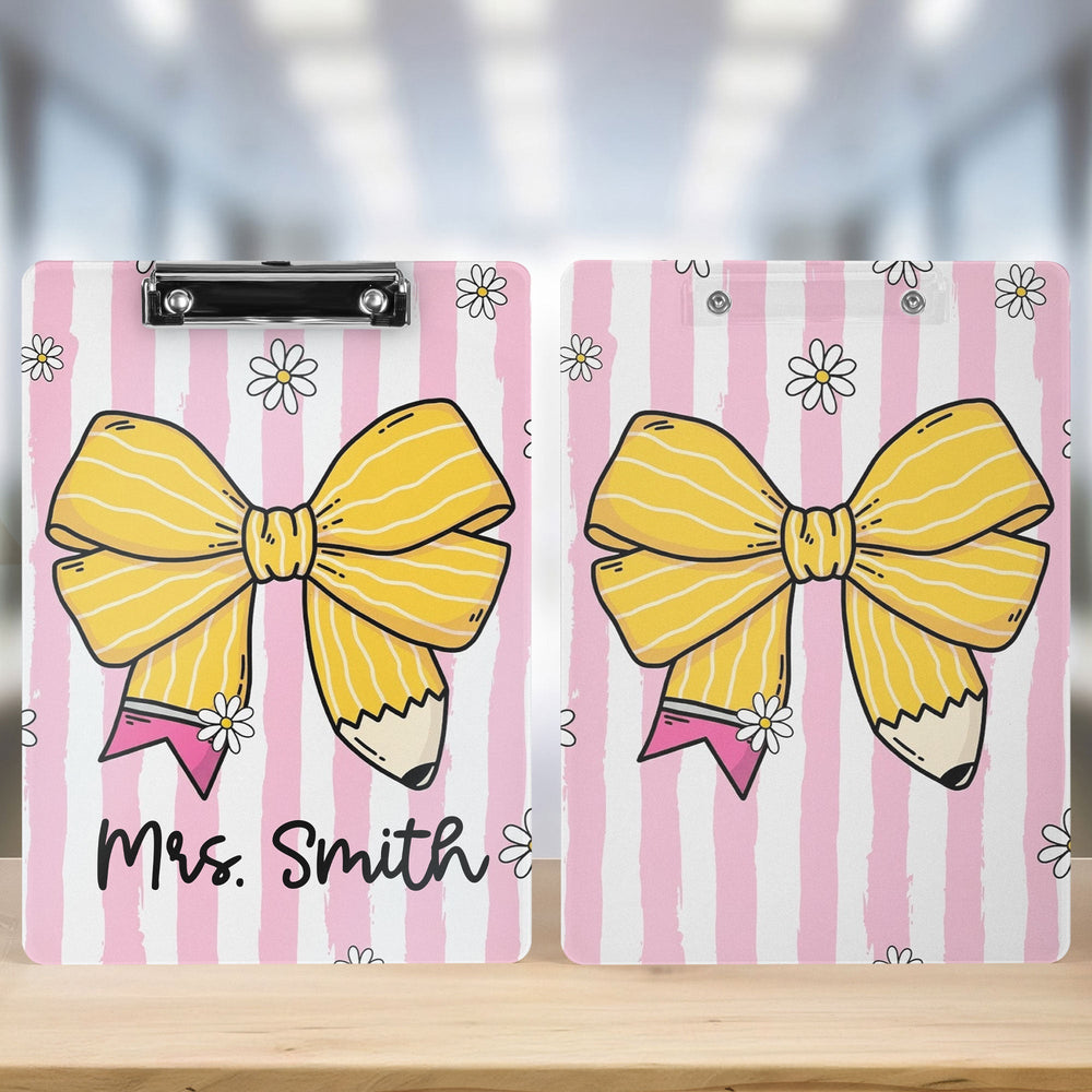 Custom Teacher Name Appreciation End Of Year Gift - Personalized Clipboard