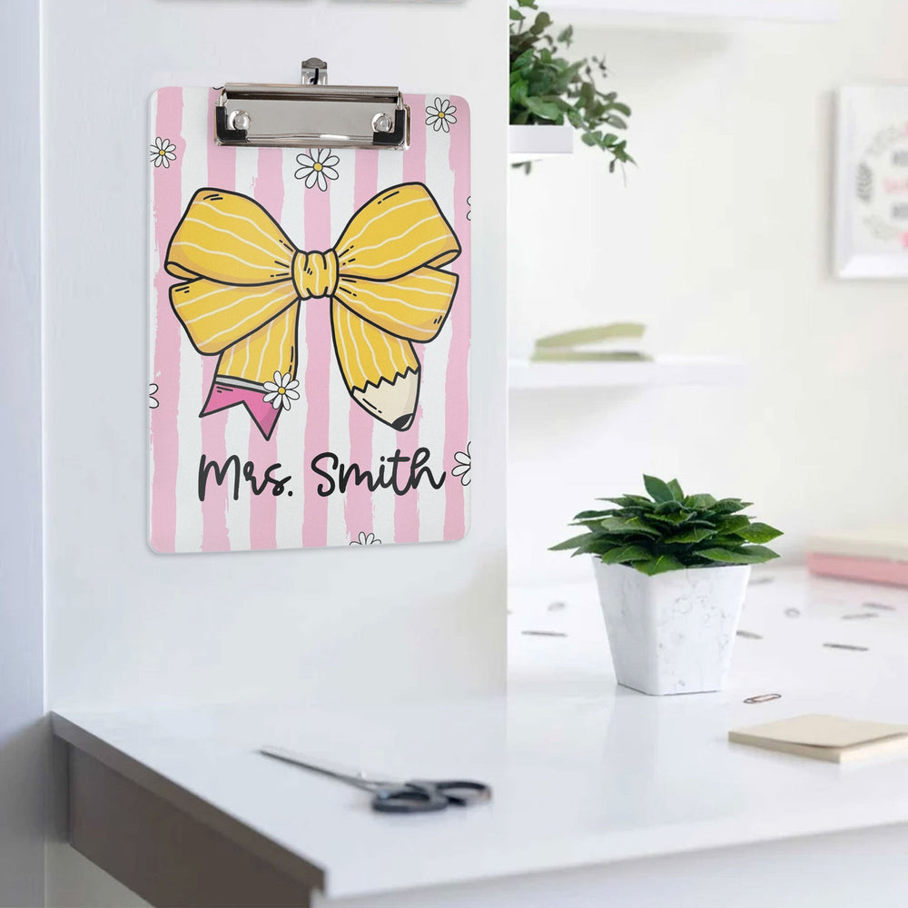 Custom Teacher Name Appreciation End Of Year Gift - Personalized Clipboard