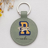 Custom University College Logo - Personalized Keychain