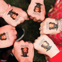 Custom Vintage Childhood Photo Graduation Party Gift - Personalized Tattoo