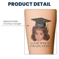 Custom Vintage Childhood Photo Graduation Party Gift - Personalized Tattoo
