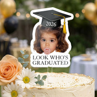 Custom Vintage Childhood Photo Graduation Party Gifts - Personalized Cake Topper