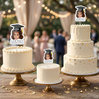 Custom Vintage Childhood Photo Graduation Party Gifts - Personalized Cake Topper
