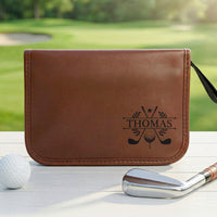 Custom Vintage Name & Initial For Men, Golfer, Husband, Dad - Personalized Golf Bag