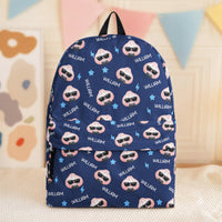 Custom Cute Dumpling Kids Backpack, Personalized Name School Bookbag