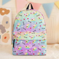 Custom Cute Dumpling Kids Backpack, Personalized Name School Bookbag