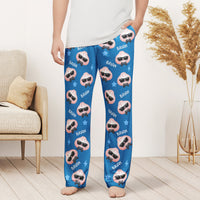 Personalized Cute Dumpling Lounge Pants, Custom Name Pajama Bottoms for Kids & Adults