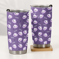 Personalized Cute Dumpling Stainless Steel Tumbler - Custom Insulated Travel Cup
