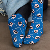 Personalized Cute Dumpling Socks - Custom Name Crew Socks for Kids & Adults