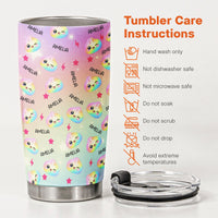 Personalized Cute Dumpling Stainless Steel Tumbler - Custom Insulated Travel Cup