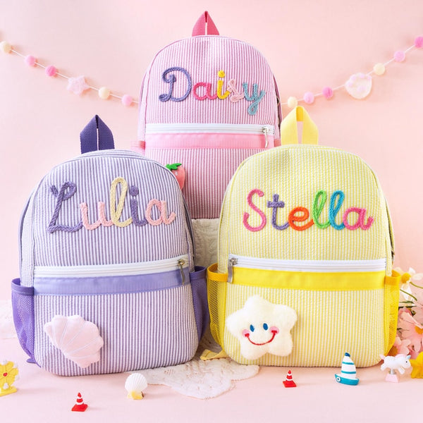 Back to School Kindergarten Embroidered Kids Backpack LD02