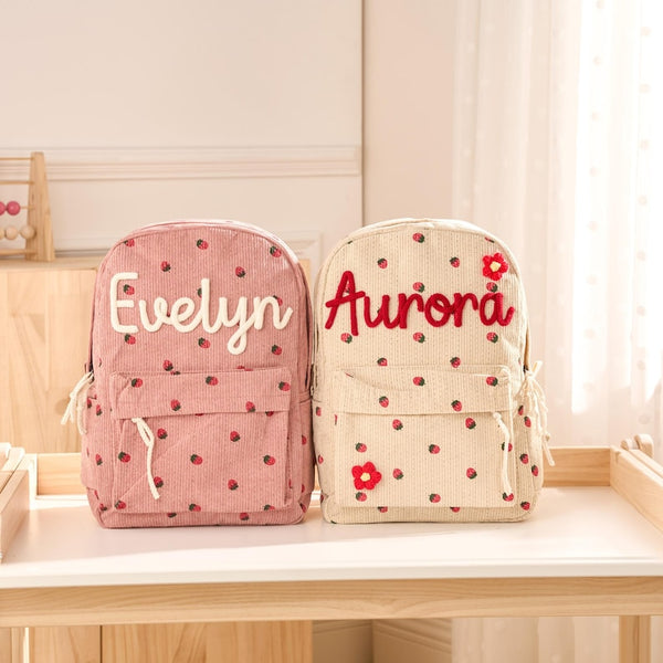 Toddler Preschool Name Embroidered Kids Backpack LD08