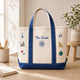 Personalized Science Teacher Embroidary Tote Bag LD05
