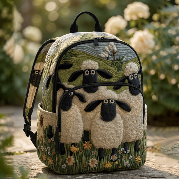 Cute Sheep Quilted Backpack LD14