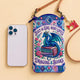 Dragon & Book Lover Quilted Slim Phone Crossbody Bag LD05