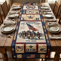 Freedom March Quilted Table Runner LD01