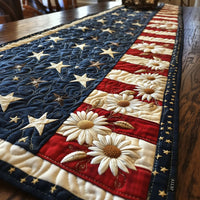 Star - Spangled Beauty Quilted Table Runner LD04