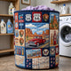 America 250 Quilted Laundry Basket LD12