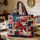 Freedom Cardinal Quilted Tote Bag LD01
