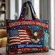 Freedom Valor Quilted Tote Bag LD08