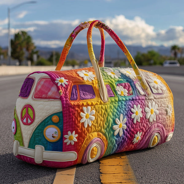 Hippie Journey Quilted Duffle Bag LD08