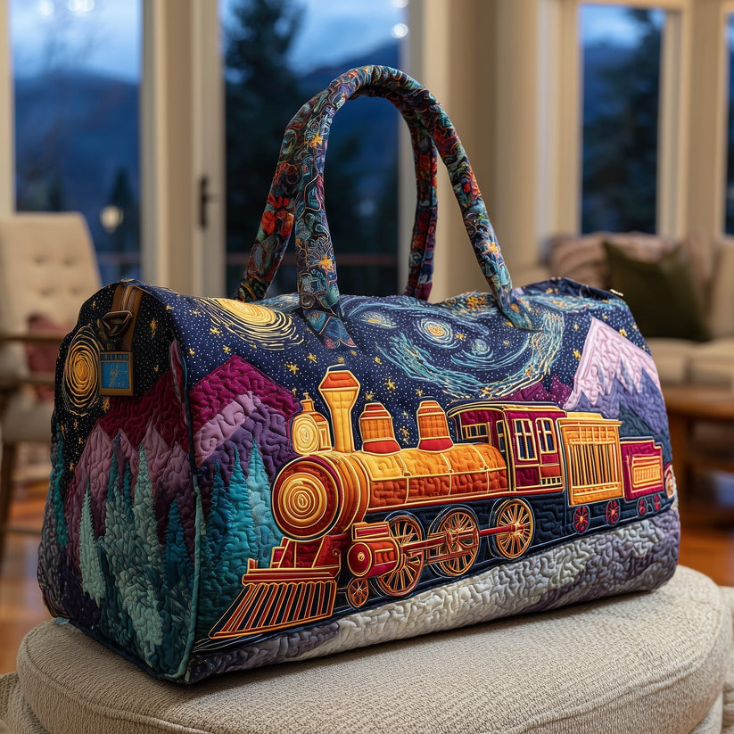 Fantasy Railway Quilted Duffle Bag LD09