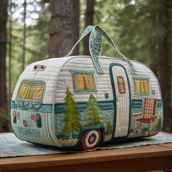 Vintage Camper Quilted Duffle Bag LD14
