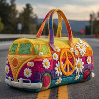 Hippie Journey Quilted Duffle Bag LD18