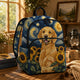 Golden Retriever Starry Night Personalized Quilted Backpack LV15