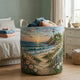 Coastal Beach Quilted Laundry Basket QH13