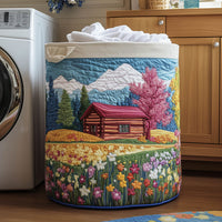 Dreamy Meadow Quilted Laundry Basket QH20