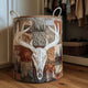 Rustic Antler Quilted Laundry Basket QH21