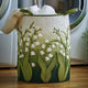 Lily of the Valley Quilted Laundry Basket QH23