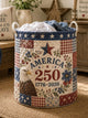 4th of July Quilted Laundry Basket QH25