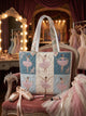 Ballet Dancer Bag, Gift for Ballet Lover Quilted Tote Bag QH04