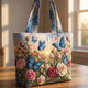 Floral Butterfly Quilted Tote Bag QH10