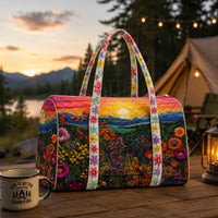 Boho Sunset Landscape Quilted Travel Bag TG06