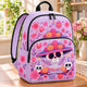 Sugar Skull & Flowers Girls Personalized Quilted Backpack TN63