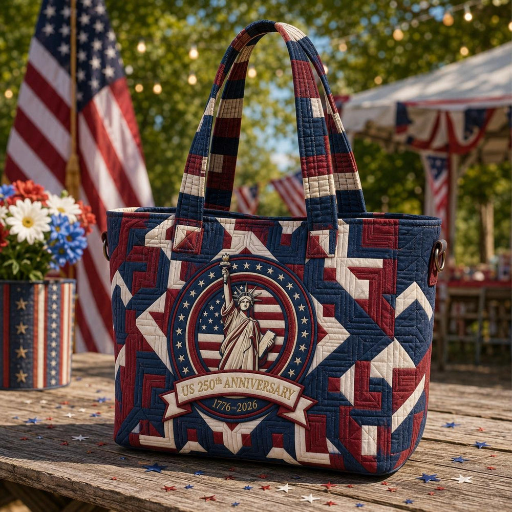 US 250th Anniversary Quilted Tote Bag TN02