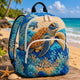 Ocean Turtle Personalized Quilted Backpack TP25