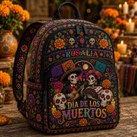 Día de Los Muertos Personalized Quilted Backpack TP56