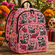 Sugar Skull Dog Pink Personalized Quilted Backpack TP57