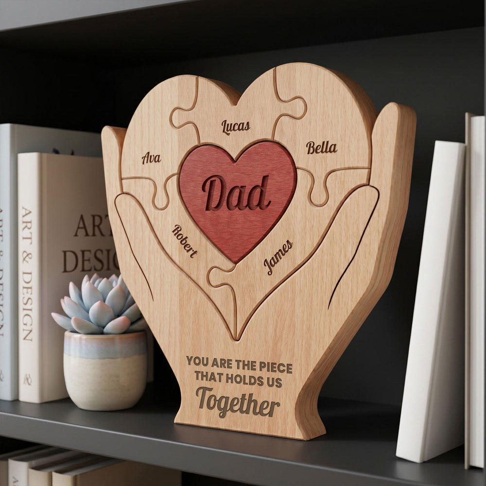 Dad, Father, Papa You Are The Piece That Holds Us Together - Personalized Puzzle