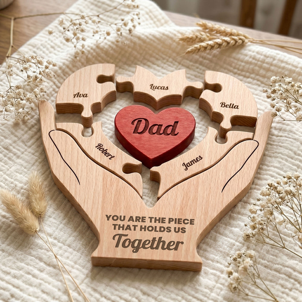 Dad, Father, Papa You Are The Piece That Holds Us Together - Personalized Puzzle