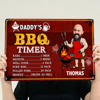 Dad BBQ Grill Funny Father's Day - Personalized Metal Sign