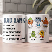 Dad Bank Funny Dad - Dad Joke Father's Day Gift - Personalized Mug