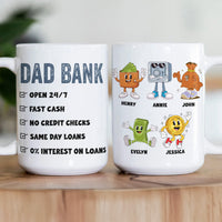 Dad Bank Funny Dad - Dad Joke Father's Day Gift - Personalized Mug